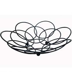 Simple design metal hollow fruit tray for wholesale