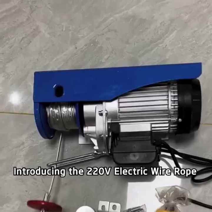 Mini Electric Wire Rope Hoist PA200 220V Metal Electric Hoist for ...