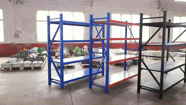 Medium Rack 500kg Corrosion Protected Industrial Shelving Units 5 Layer ...