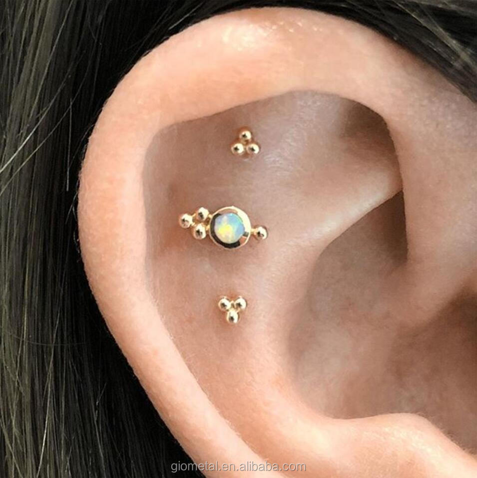 纯银锆石批发耳洞珠宝钛穿刺 - buy titanium piercing,titanium