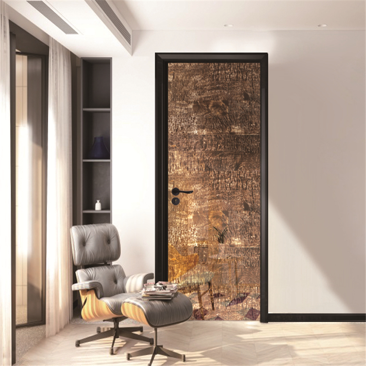 LS-040 Prettywood Low Price Interior Design Wooden Plastic PVC Bathroom WPC Doors