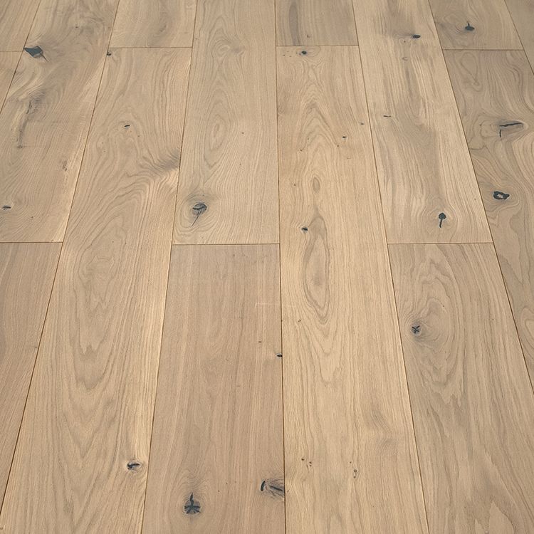 White oak silk white color export engineered  flooring