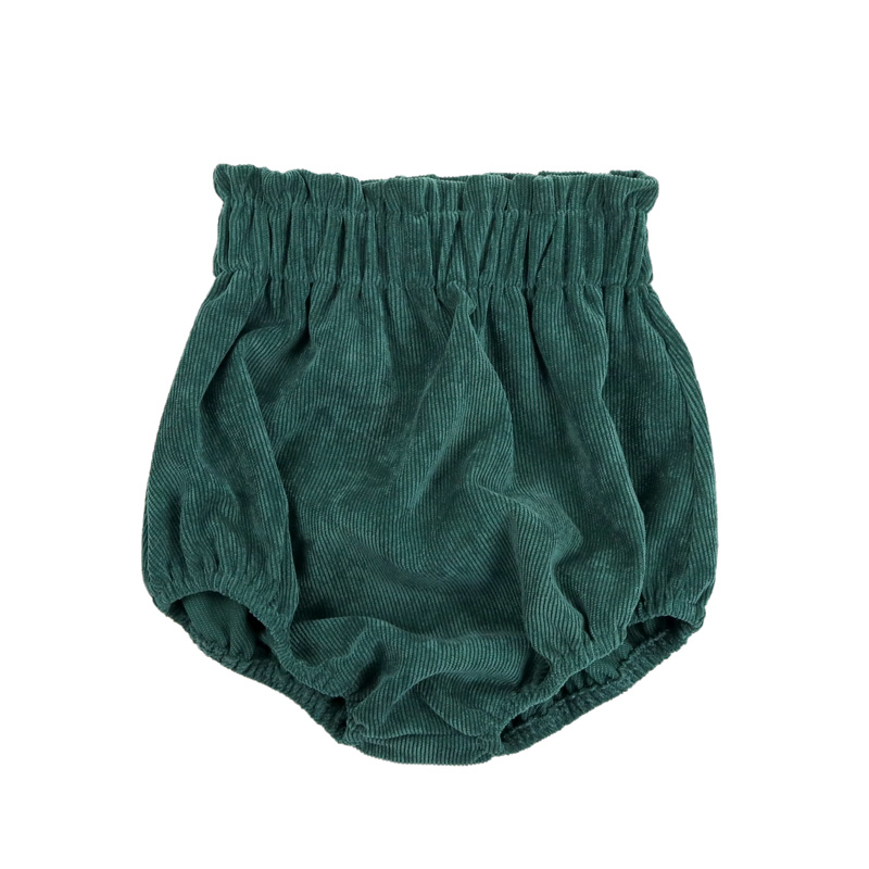 Новое поступление, детская одежда, вельветовые однотонные детские шаровары из 100% хлопка с оборками для младенцев