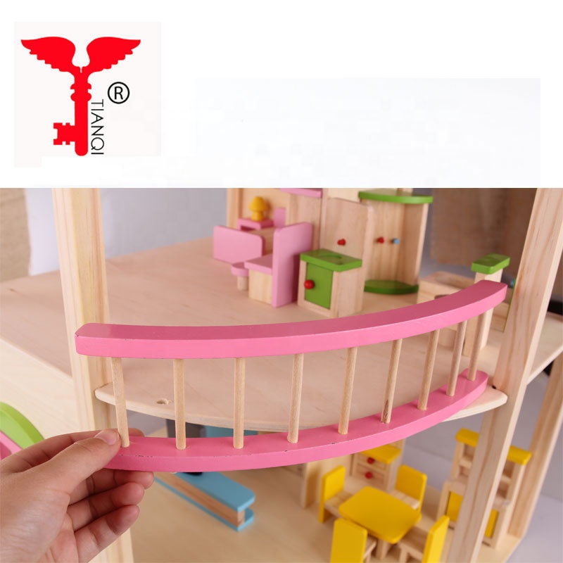 DIY розовая вилла, детская игрушка-конструктор «мудрость»