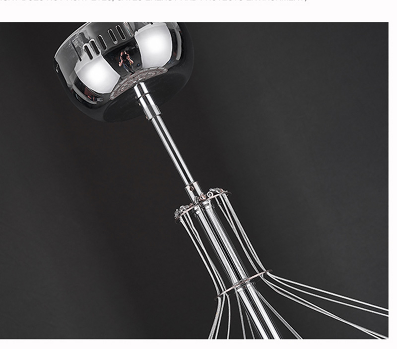Post-Modern Light Aluminum Chain Tassels hotel Lobby moder Living Room Chandelier