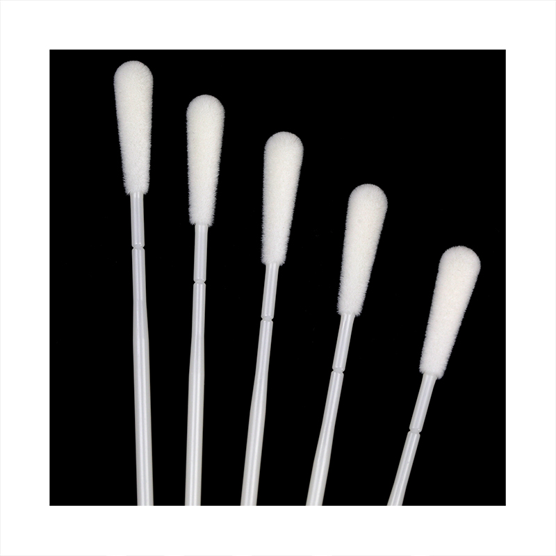 Выборка медицинского вируса Флокирование выборки деревянный хлопок оральный Флокированный одноразовый пробоотборник горла
