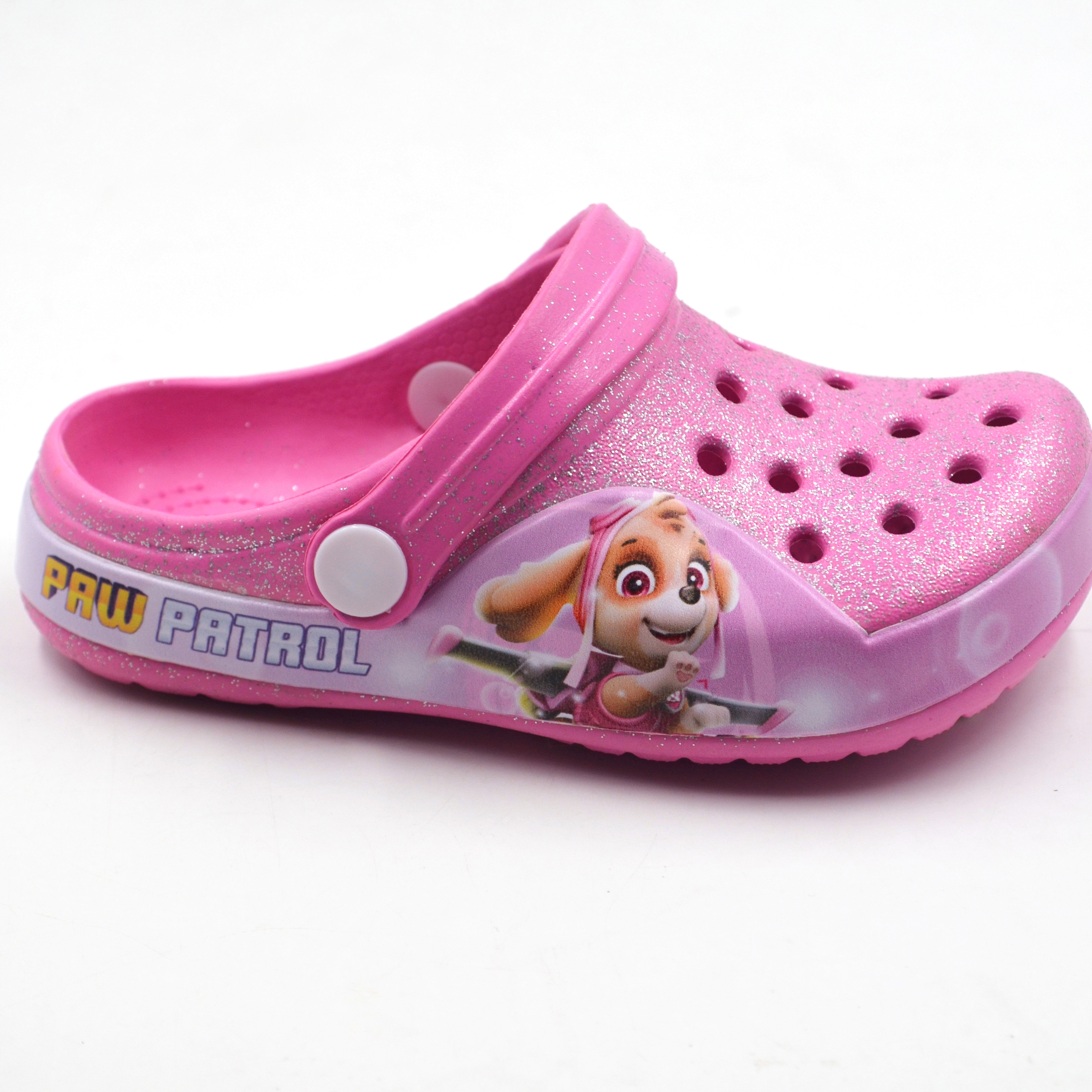 Proper price top quality children's designer platform transparent clogs