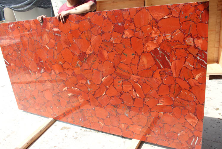 natural semiprecious stone slabs, red granite stone slab