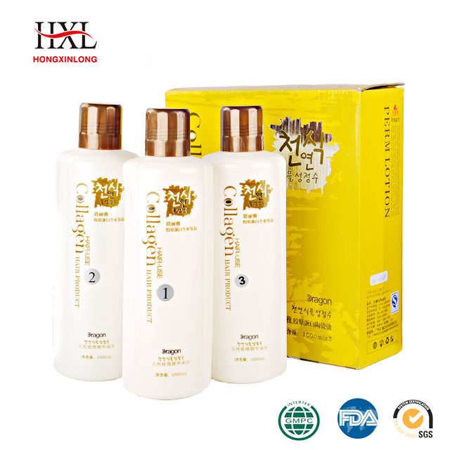 HXL салон профессиональный Перманентный волос rebonding набор релаксатор крем 1000mlx3