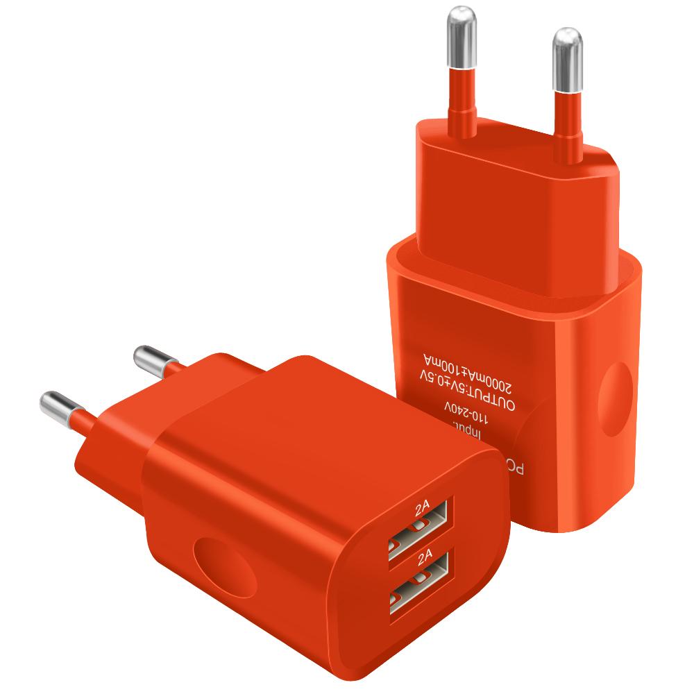 Производство мобильного телефона usb порт настенное зарядное устройство разъем Золотой Серебряный Зеленый Желтый Оранжевый Синий Серый цвет оптом