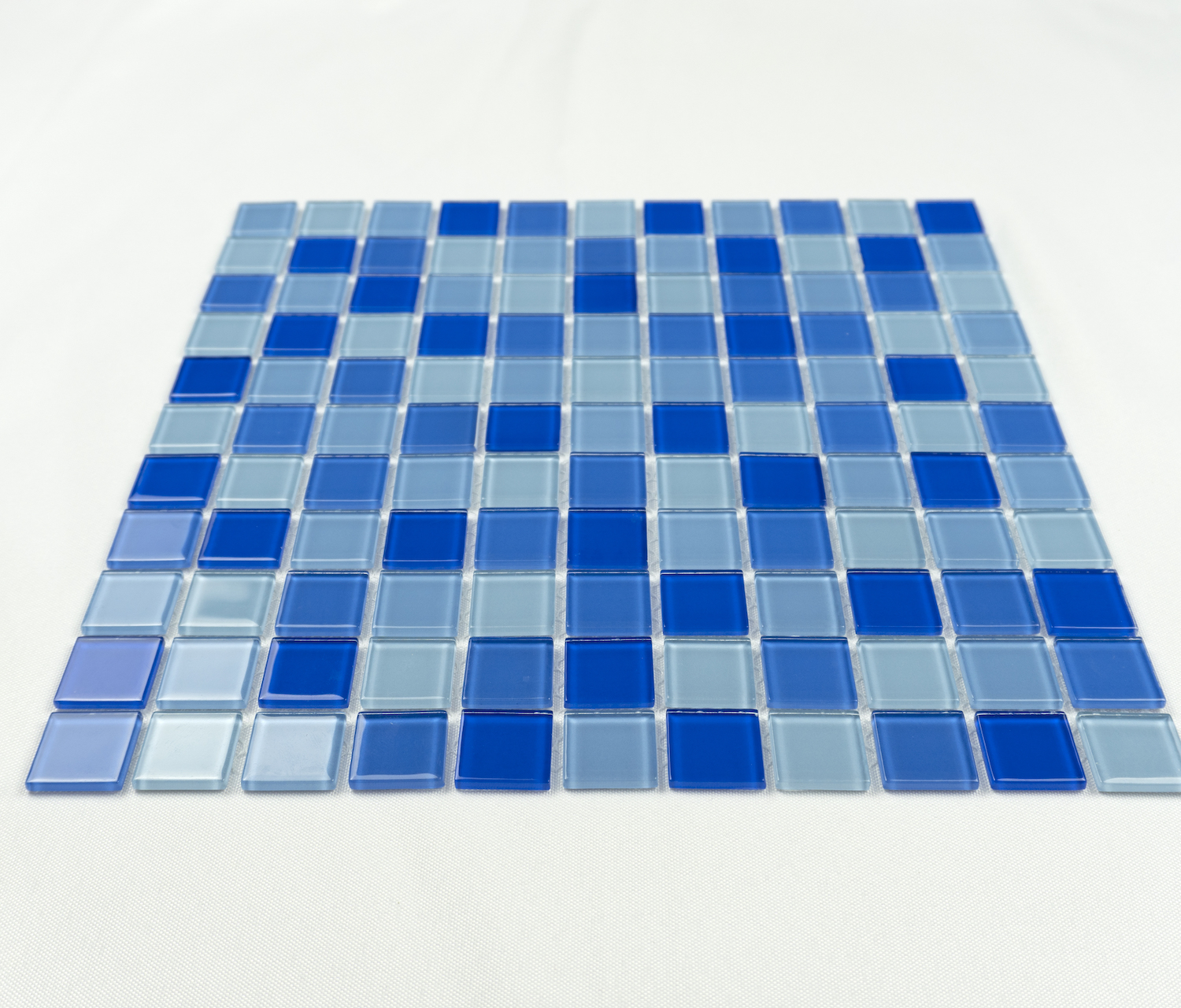 On Sale Blue Glossy Swimming  Pool Mosaic Foshan Glass Mosaic For Swimming Pool Projects