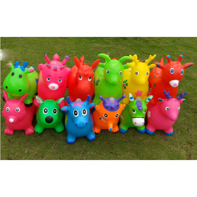 环保 pvc 跳跃动物玩具为孩子