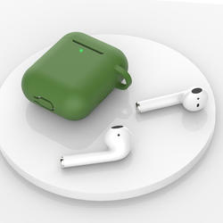 Capa protetora universal de silicone 1:1 para airpod 1 2, capa à prova de choque macia para acessórios de fones de ouvido airpods