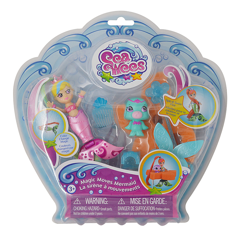 Высококачественная недорогая пластиковая модная маленькая Русалка, прекрасная кукла русалка, игрушка для девочек