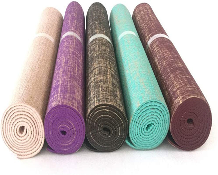 Moss Green Jute Blend Yoga Mat Ecostrength