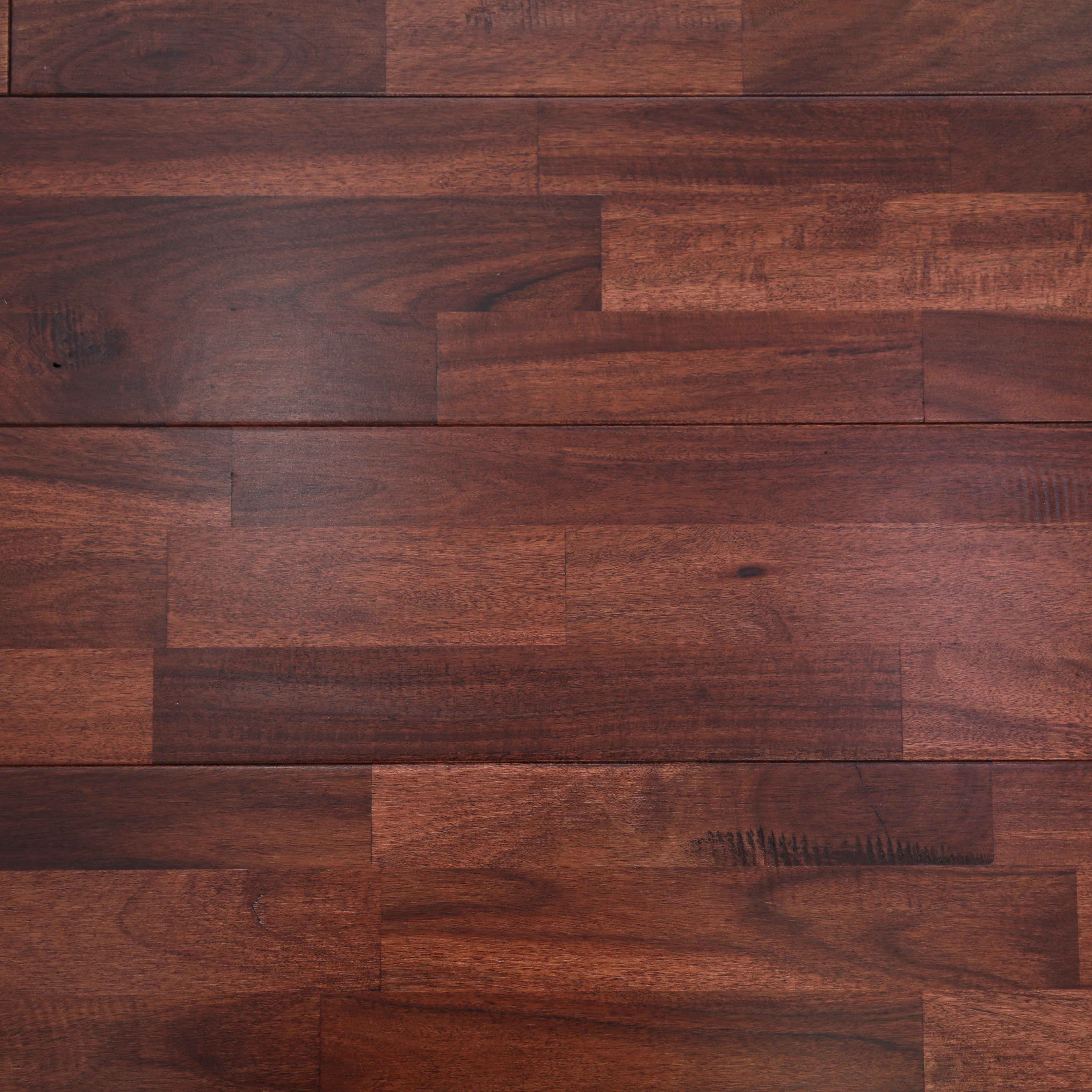 18mm Oak Solid Wood Wire Brushed Invisible Hand Scraped Flooring