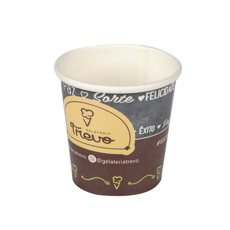 Custom double wall paper coffee cups with logo printed