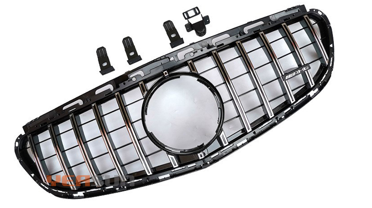 Hot Sale GTR Style Grille for Mercedes Benz W212 Black Silver Front Tuning Grill E Class 2014 2015