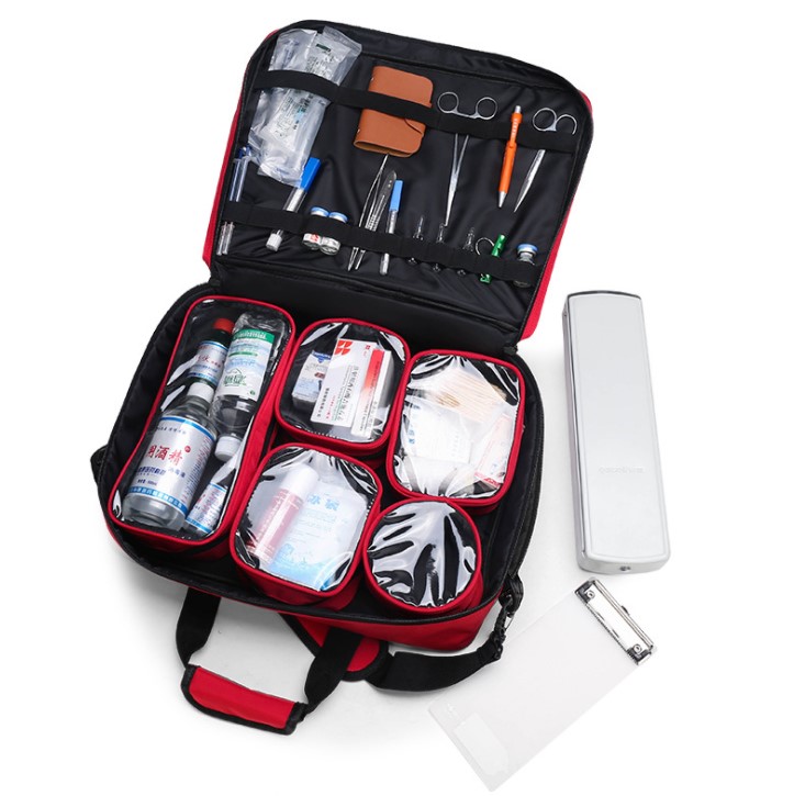 product-723-725 High Quality Waterproof Oxford First Aid Kit Bag Medical Emergency Storage Bag for Outdoor Travel Survival Home