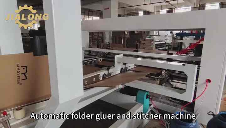 High Speed Gluing Stitching Machine for Corrugated Carton Box Folding ...