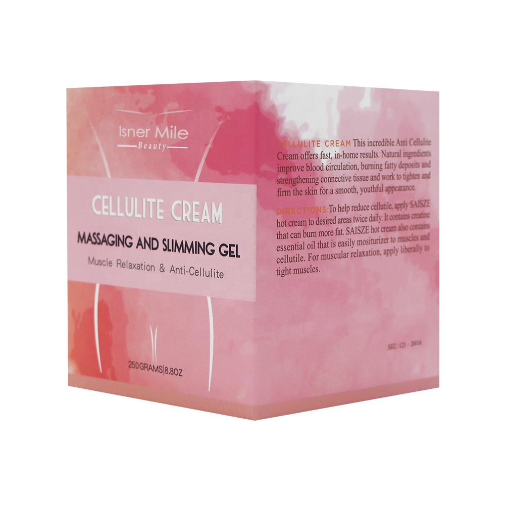 Isner Mile Private Label Best Weight Loss Slimming Detoxify Cream Anti Cellulite Cream