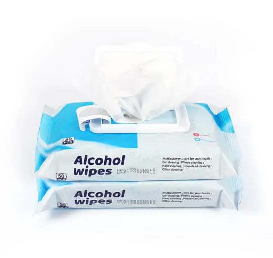 product-543-514 Alcohol Disinfecting Wipes for Skin Antiseptic Cleaning 50wipes