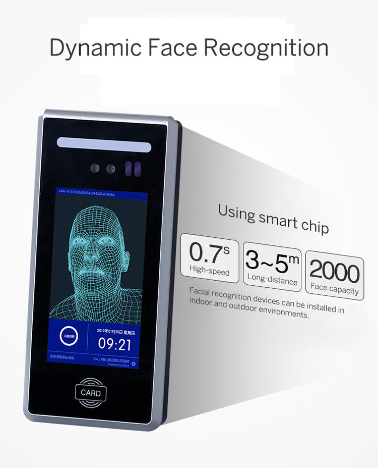 Dynamic Facial recognition biometric Access Control and time attendance