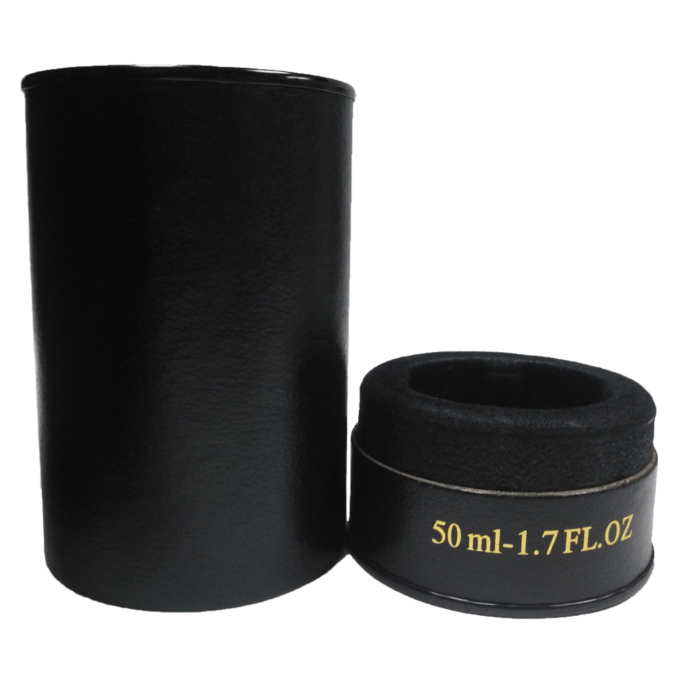 eco cosmetic box 50ml cylinder packaging for perfume