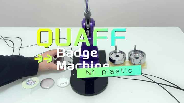 QUAFF N1 Metal Round Badge Making Machine 25mm 32mm 37mm 44mm 58mm 75mm ...