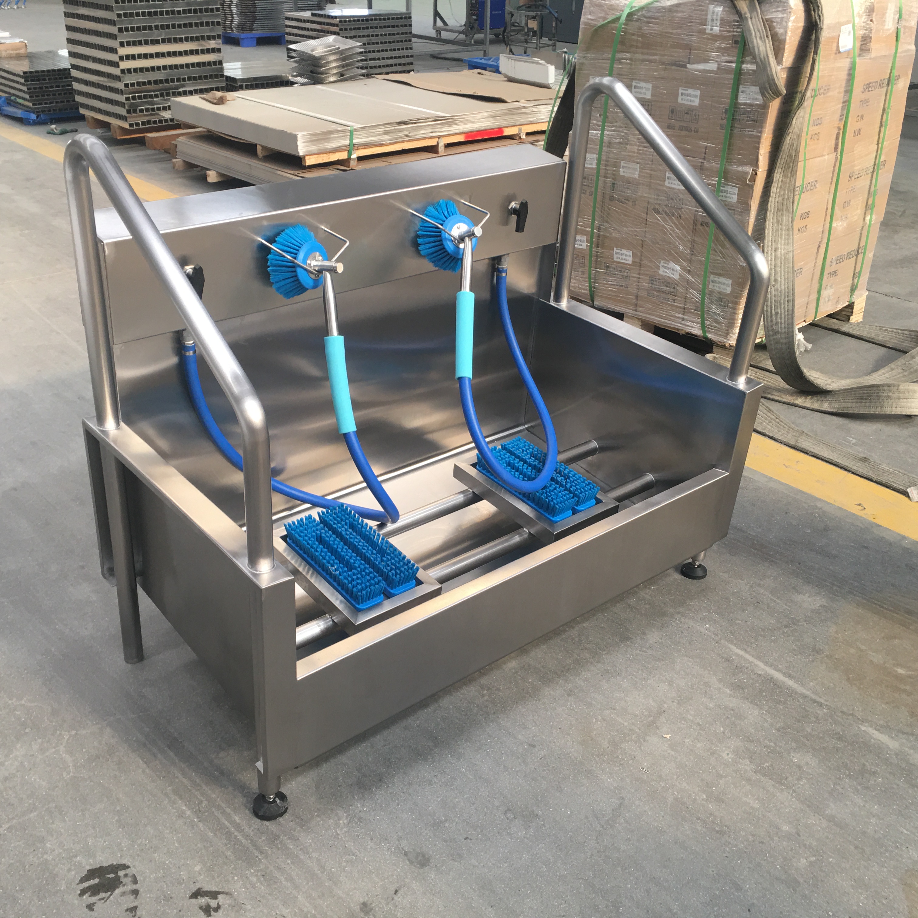 Hand controlled Boot Cleaning Machine and Boot Washer Machine