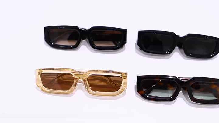 Lunettes De Soleil Carrées Rétro Noir - Style Millionnaire Luxe - Unisexe 2025 - Neuf Avec étiquettes