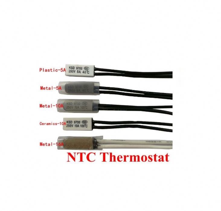 KSD301 N//c 60 C 10A normalmente cerrado Temperatura Interruptor bimétalico disco Klixon