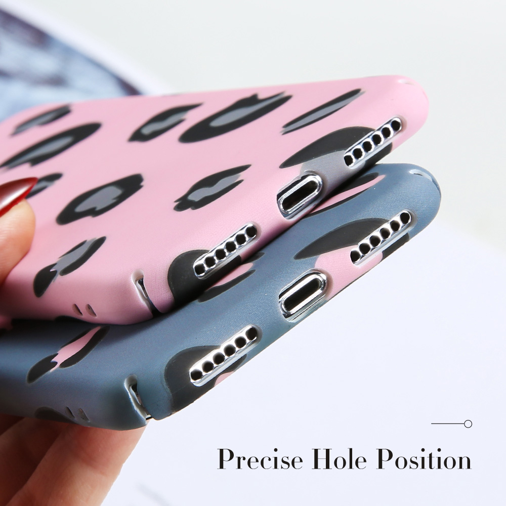 KISSCASE Leopard Phone Case For Iphone 6 7 8 11 pro Plus Luminous PC Case cover For iphone X Xr MAX Capa