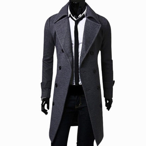 mens knee length overcoat