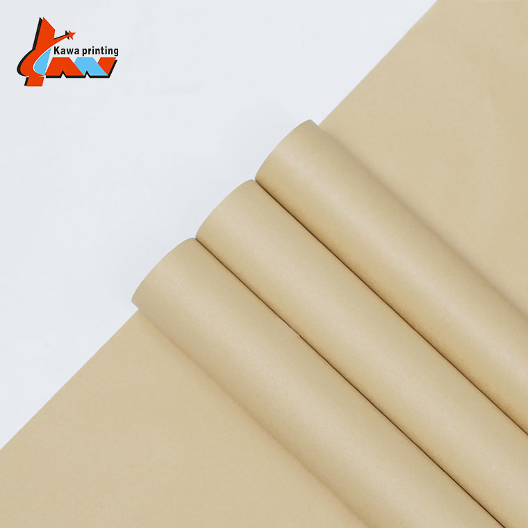 55gsm Custom Plain Brown Kraft Tissue Paper Wrapping Paper