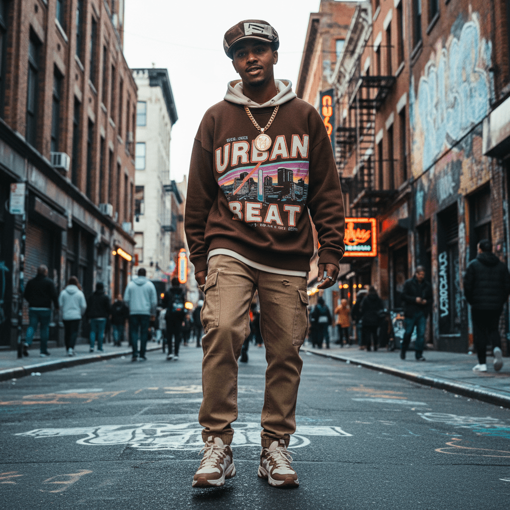 Man wearing a modern technical fabric cap with a matte finish and streetwear.