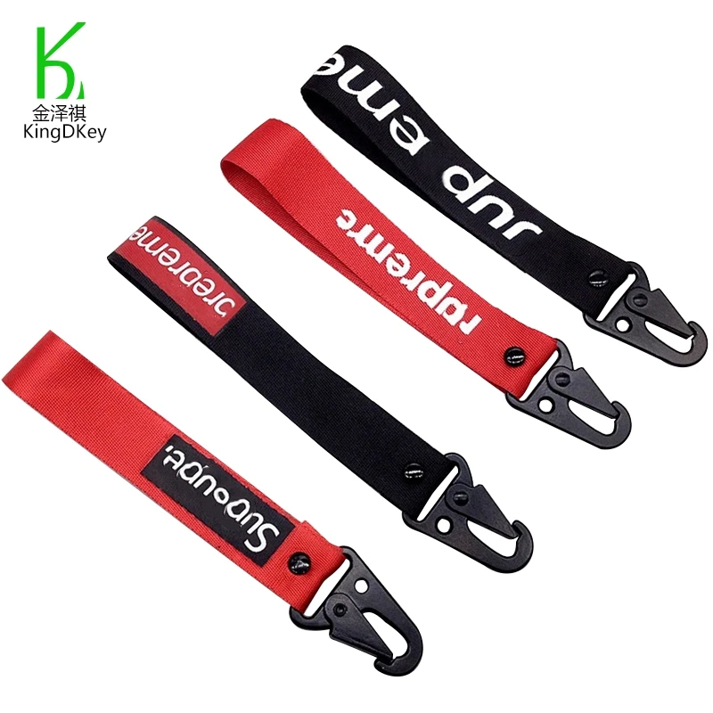 Рекламные Короткие ремни брелок шнурки оптом подарки шнурки с металлическим карабином