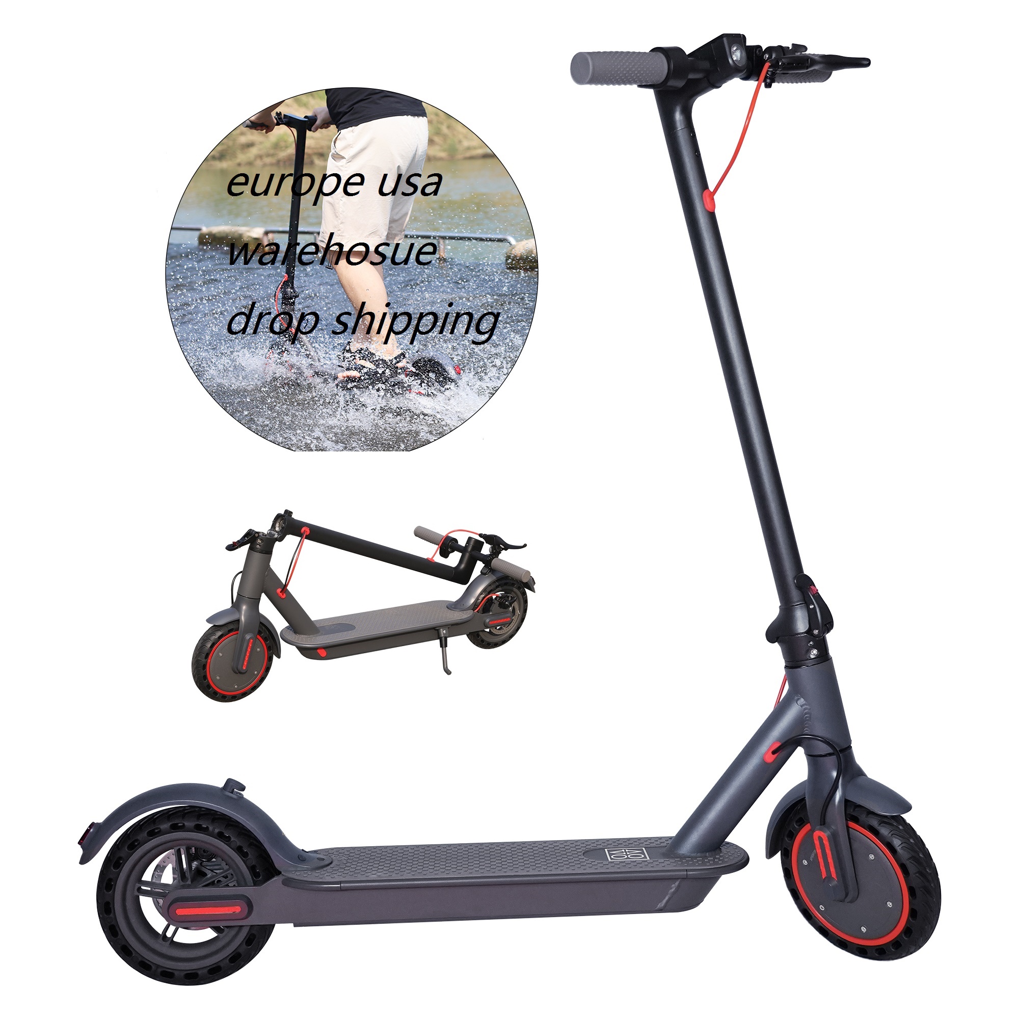 Aovopro Europe Warehouse Drop Shipping Folding Mobility 350w 365 Pro 10.5Ah Battery 2 Wheels Adult Electric Scooter
