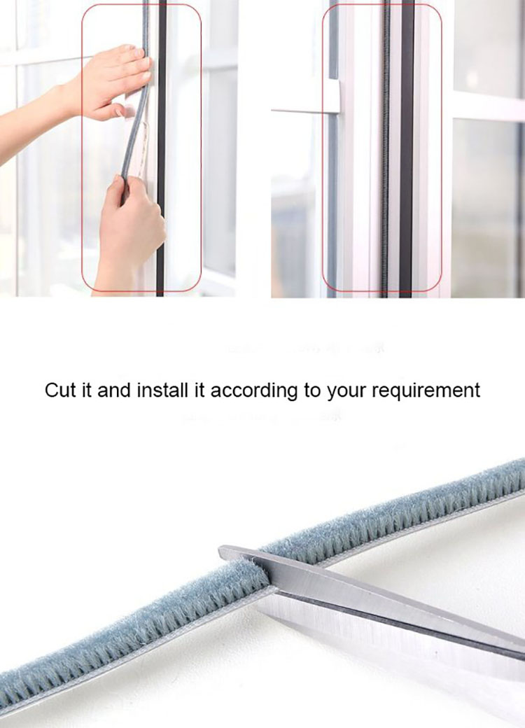 [ Window Sliding Seal ] Custom Size And Color Aluminium Window Accessories Sliding Window Seal Flexible Weather Strip