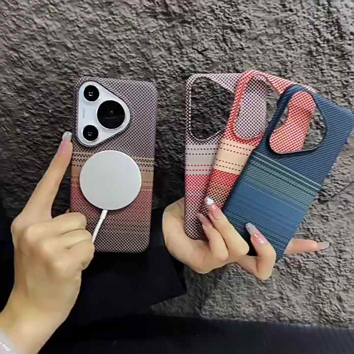 Premium-feeling Carbon Fiber Texture Magnetic Phone Case for IPhone 12 13  14 15 16 17 Pro Max 17Air Shockproof Mobile Cover