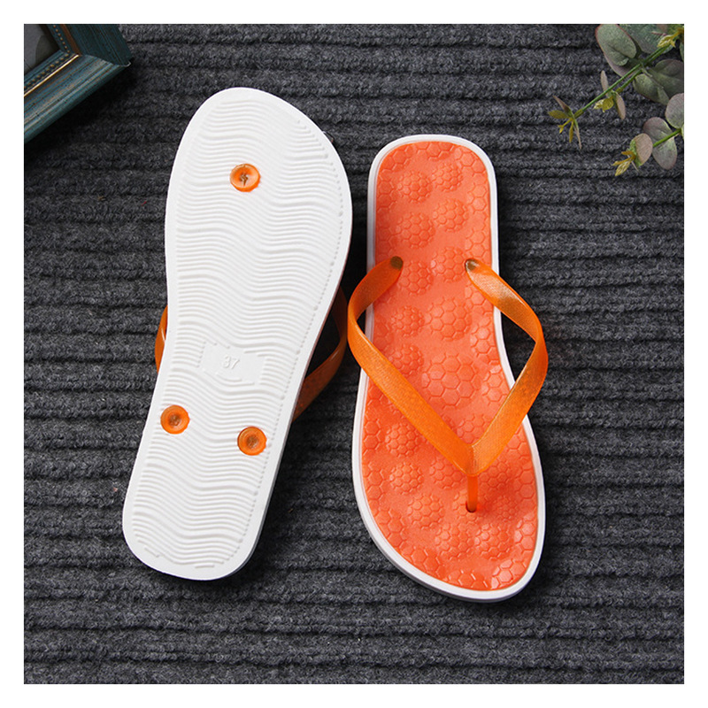 Summer Slippers Women Indoor Foot Massage Flip Flops Beach Non-Slip Ladies Sandals