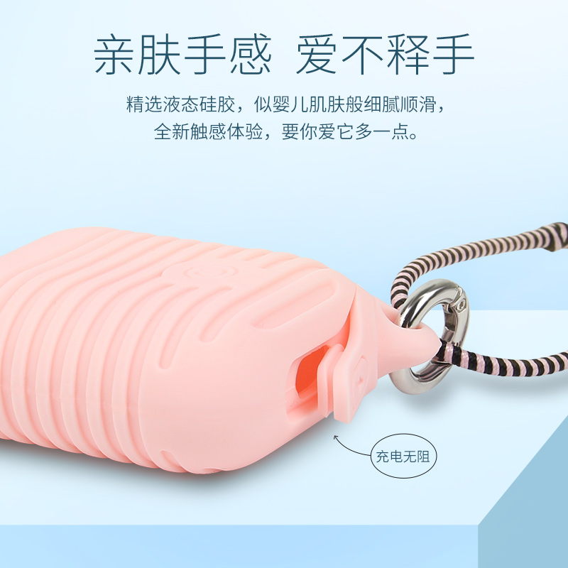 URIZONS handmade rope braided anti-lost wireless earphone neck strap with silicon TWS case