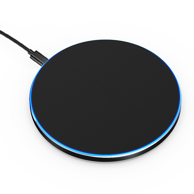 15W 10W Universal Qi Wireless Charger Pad Fast Charging Dock with LED Light for i phone Galaxy s10