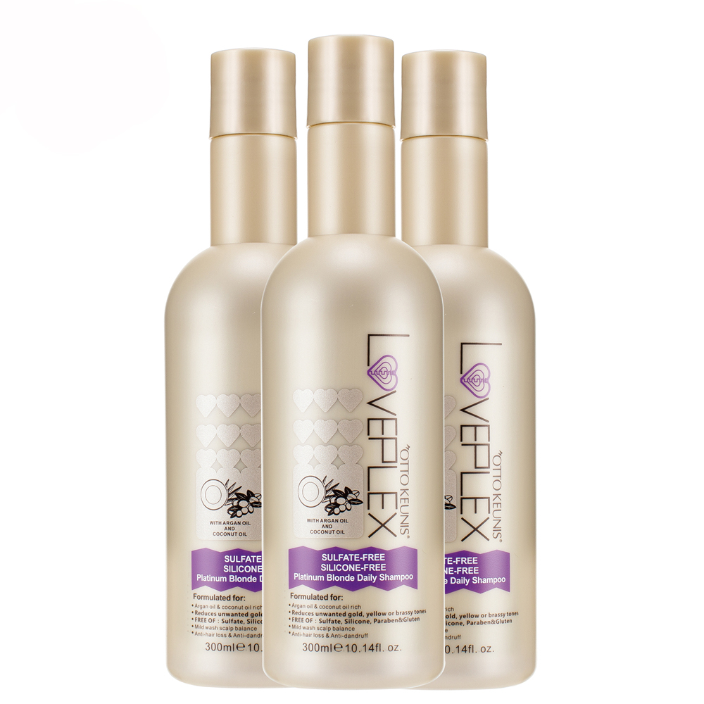 LOVEPLEX без сульфата Платиновый светлый ежедневный шампунь и Кондиционер силикон без силикона защищает светлые волосы