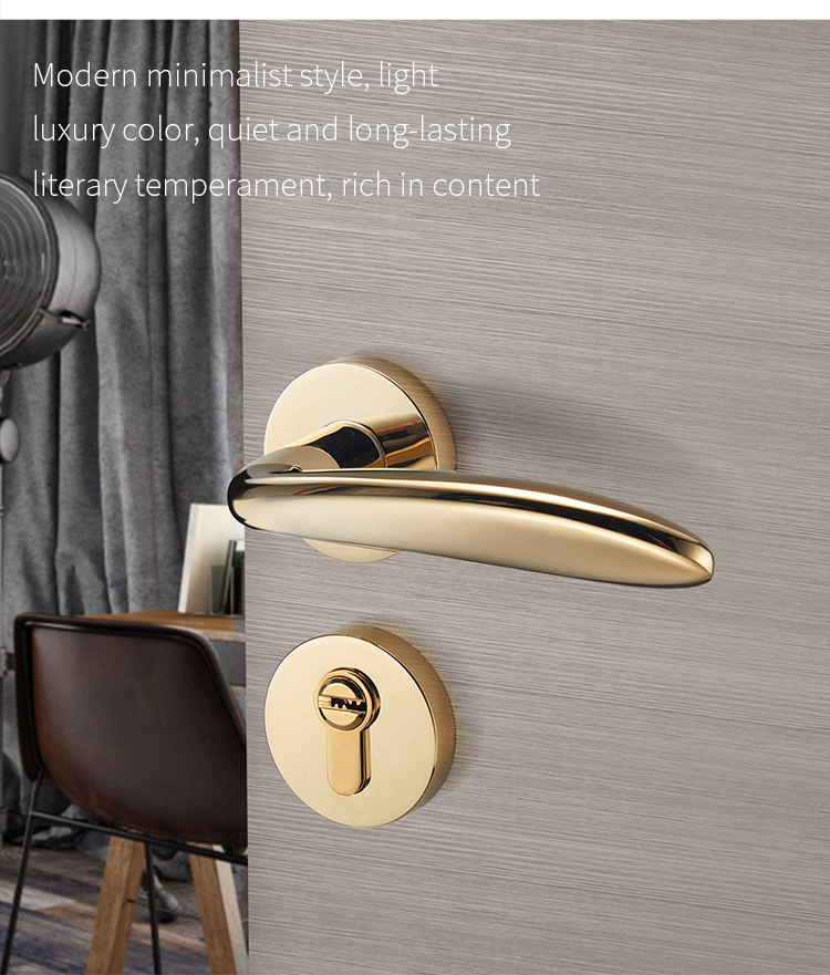YONFIA 8042 PVD Gold Color Door Handles - Wholesale Available