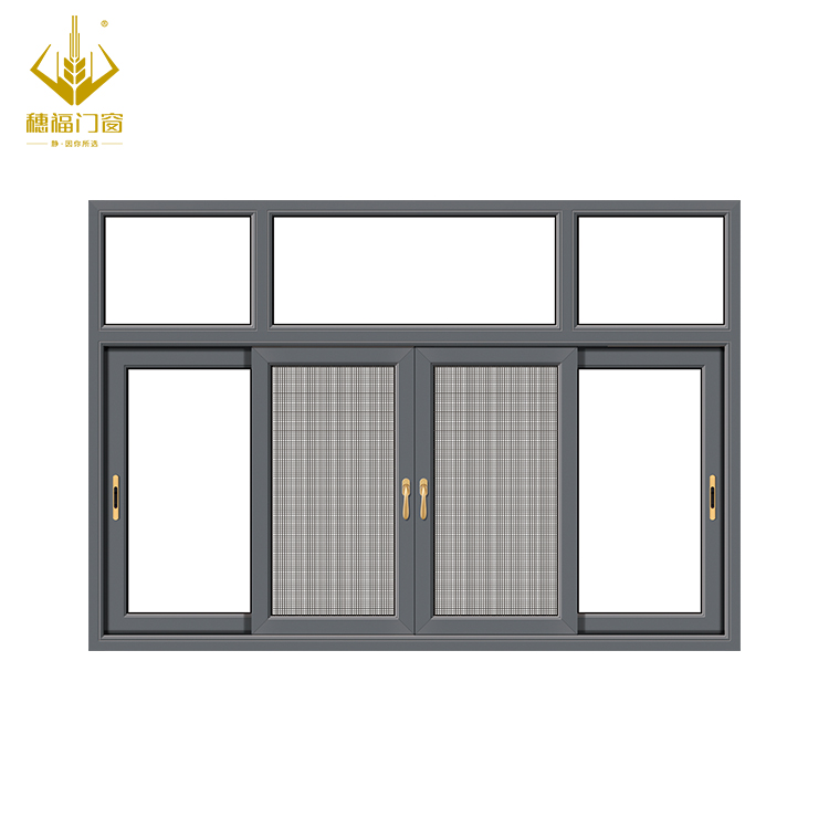 High performance best thermal break aluminum sliding glass windows