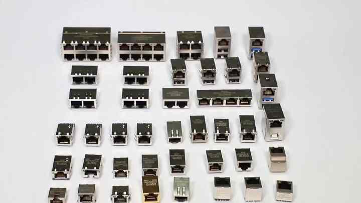 Type Lan Connector R WE-RJ45 LAN Transformer Wurth Electron TAB-DOWN 1X1 Ethernet Connector ...