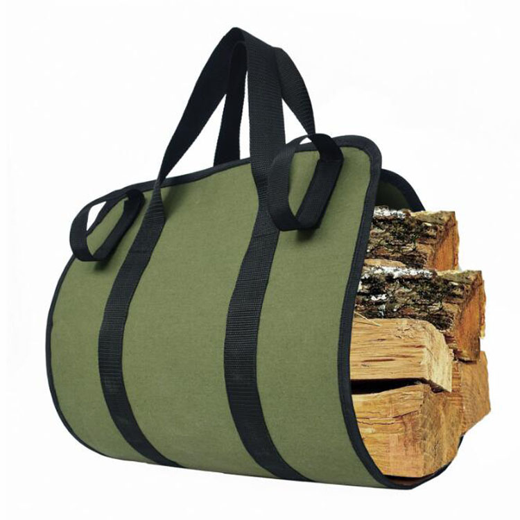 Камин дровяной печи интимные аксессуары сумка для хранения журнал Перевозчик тяжелых холст Водонепроницаемый Tote ручка большой прочный