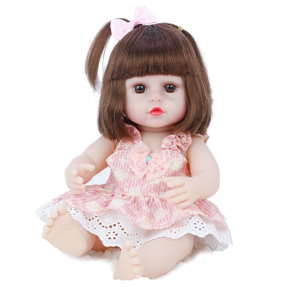 12 英寸迷你尺寸现实软硅胶全身体重生娃娃为孩子们的礼物