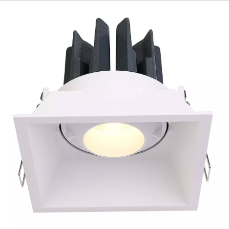 2021 новый экономичный 15 Вт регулируемый луч антибликовые огни для комнаты квадратный встраиваемый потолочный светодиодный светильник прожектор